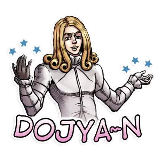 😉 Стикер «JoJo&;s Bizzare Adventures» для Telegram