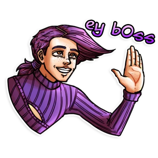 😀 Стикер «JoJo&;s Bizzare Adventures» для Telegram