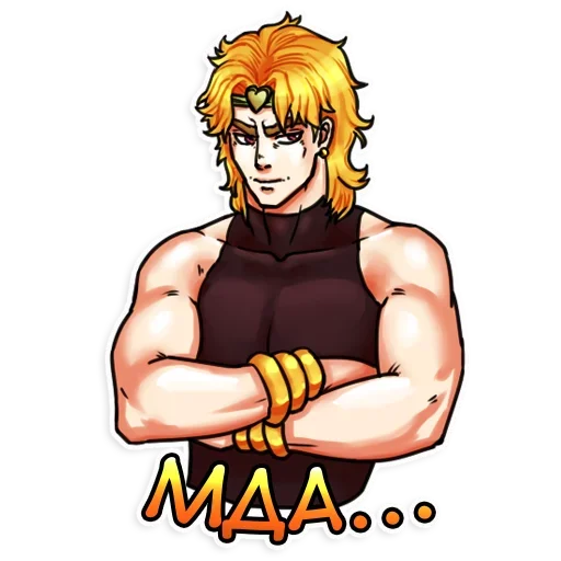 😶 Стикер «JoJo&;s Bizzare Adventures» для Telegram