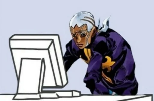 🤨 Стикер «Jojo cringe 2» для Telegram
