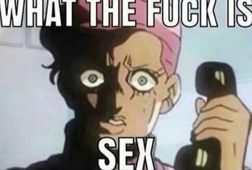 😶 Стикер «Jojo cringe 2» для Telegram