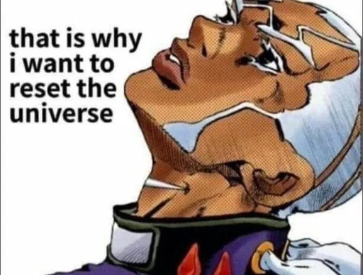 😤 Стикер «Jojo cringe 2» для Telegram