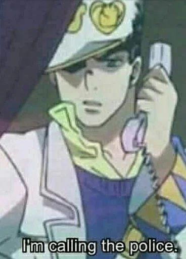 📞 Стикер «jojo fh 3» для Telegram
