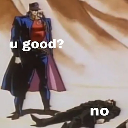 😞 Стикер «jojo fh 3» для Telegram