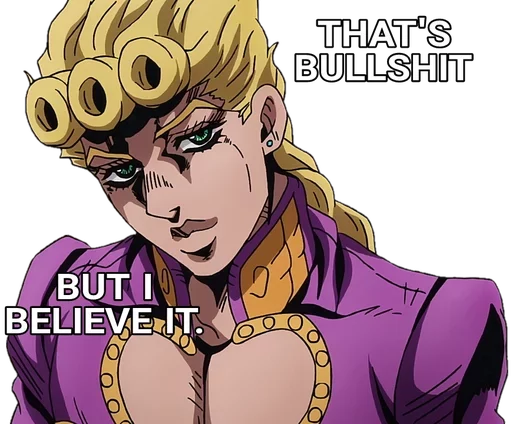 👍 Стикер «JoJo is alright» для Telegram