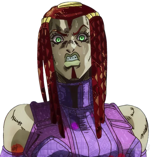 😨 Стикер «JoJo Part 6 Stone Ocean» для Telegram