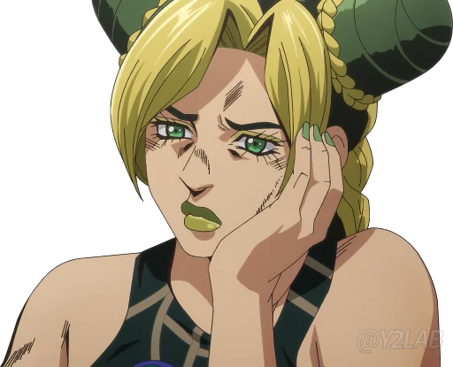 😕 Стикер «JoJo Part 6 Stone Ocean» для Telegram