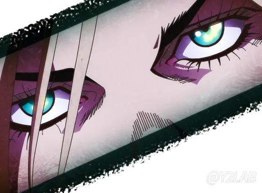 👀 Стикер «JoJo Part 6 Stone Ocean» для Telegram