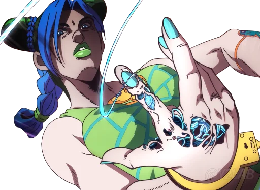 🦋 Стикер «JoJo Part 6 Stone Ocean» для Telegram