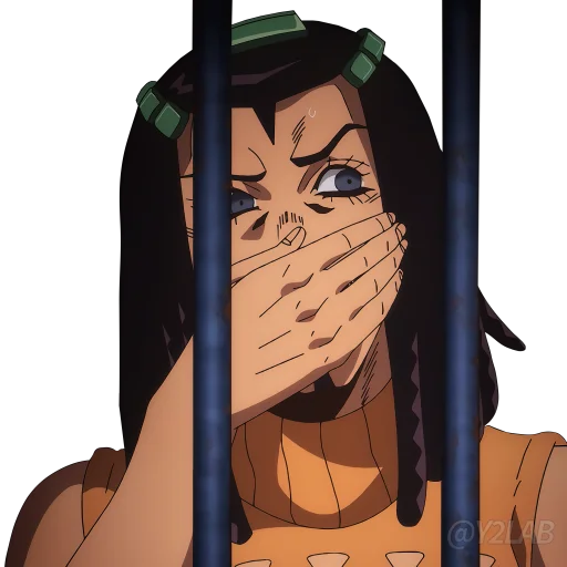 🤭 Стикер «JoJo Part 6 Stone Ocean» для Telegram