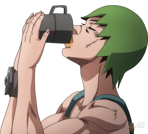 🥤 Стикер «JoJo Part 6 Stone Ocean» для Telegram