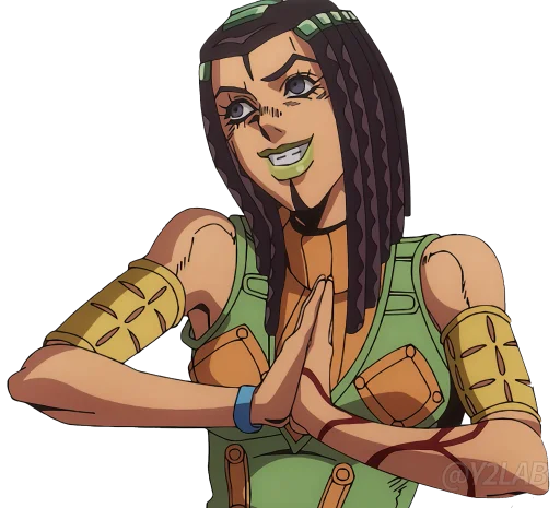 🙏 Стикер «JoJo Part 6 Stone Ocean» для Telegram