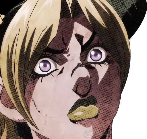 😟 Стикер «JoJo Part 6 Stone Ocean» для Telegram