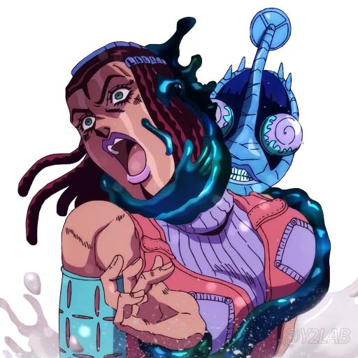 🦠 Стикер «JoJo Part 6 Stone Ocean» для Telegram
