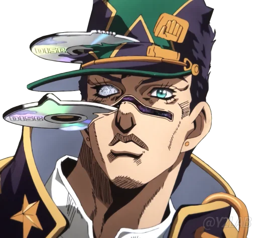 📀 Стикер «JoJo Part 6 Stone Ocean» для Telegram