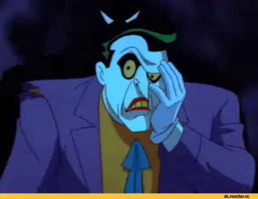 😵‍💫 Стикер «Joker The Animated Series» для Telegram