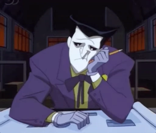 😔 Стикер «Joker The Animated Series» для Telegram