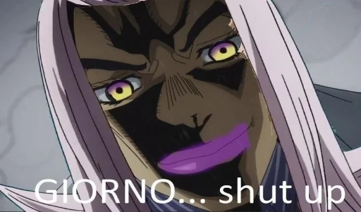🙂 Стикер «jojo bruh colllllection ssss» для Telegram