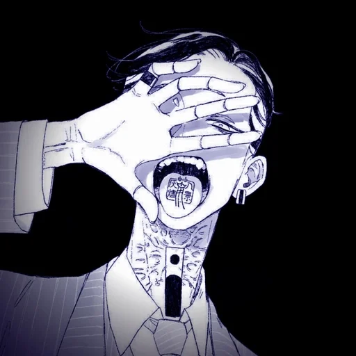 🫐 Стикер «Haitani Ran» для Telegram