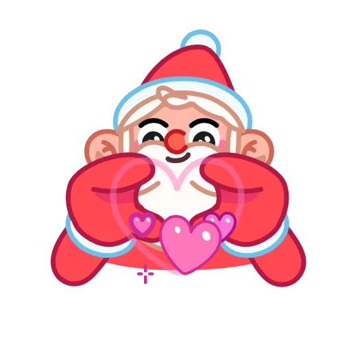 ❤️ Стикер «Jolly Santa» для Telegram