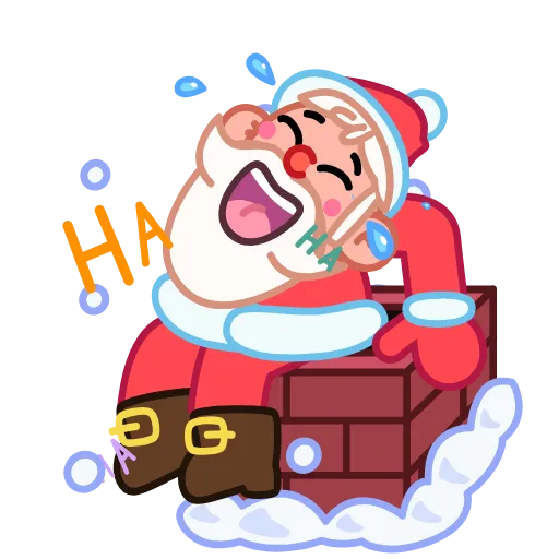 Стикерпак Jolly Santa для Telegram