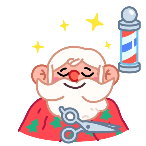 💇‍♂️ Стикер «Jolly Santa» для Telegram