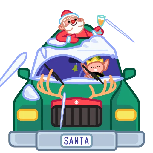 🥂 Стикер «Jolly Santa» для Telegram