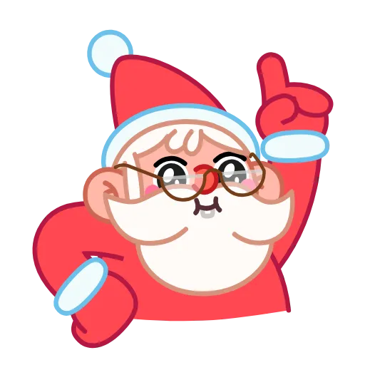 🤓 Стикер «Jolly Santa» для Telegram