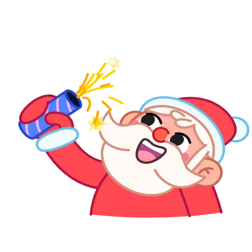 🎆 Стикер «Jolly Santa» для Telegram