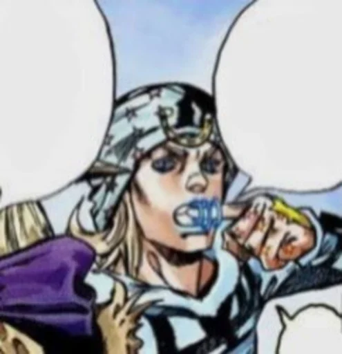 🟦 Стикер «Johnny Joestar Джонни Джостар» для Telegram