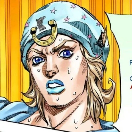 🟦 Стикер «Johnny Joestar Джонни Джостар» для Telegram