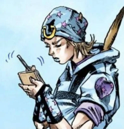 🟦 Стикер «Johnny Joestar Джонни Джостар» для Telegram