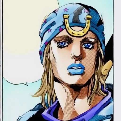 🟦 Стикер «Johnny Joestar Джонни Джостар» для Telegram