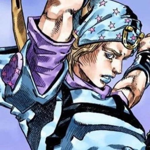 🟦 Стикер «Johnny Joestar Джонни Джостар» для Telegram