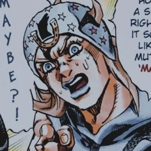 🟦 Стикер «Johnny Joestar Джонни Джостар» для Telegram