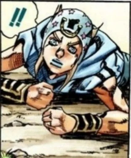 🟦 Стикер «Johnny Joestar Джонни Джостар» для Telegram