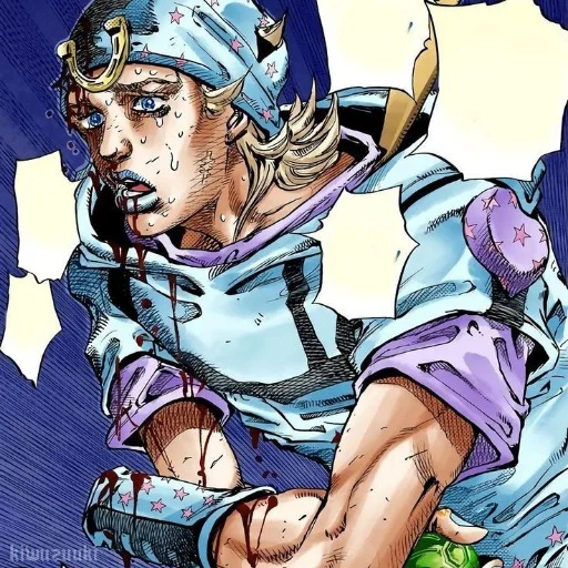 🟦 Стикер «Johnny Joestar Джонни Джостар» для Telegram