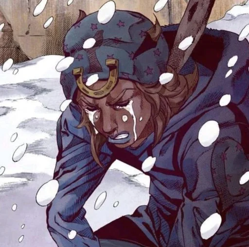 🟦 Стикер «Johnny Joestar Джонни Джостар» для Telegram