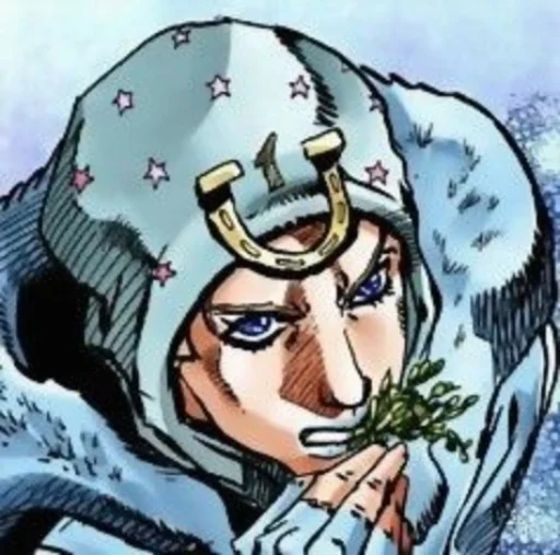🟦 Стикер «Johnny Joestar Джонни Джостар» для Telegram