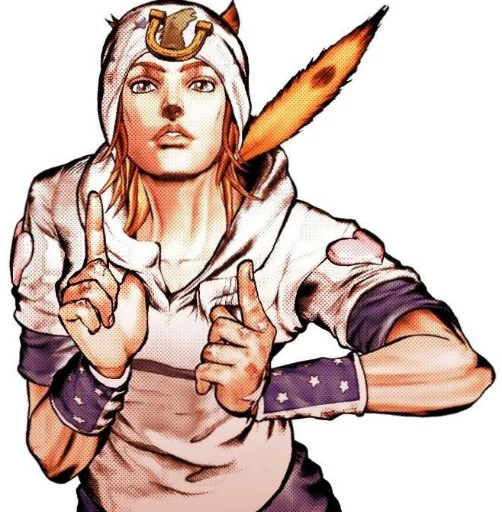 🟦 Стикер «Johnny Joestar Джонни Джостар» для Telegram