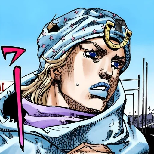 🟦 Стикер «Johnny Joestar Джонни Джостар» для Telegram
