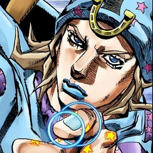 🟦 Стикер «Johnny Joestar Джонни Джостар» для Telegram