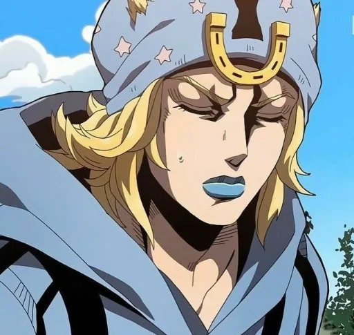 🟦 Стикер «Johnny Joestar Джонни Джостар» для Telegram