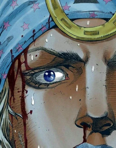 🟦 Стикер «Johnny Joestar Джонни Джостар» для Telegram