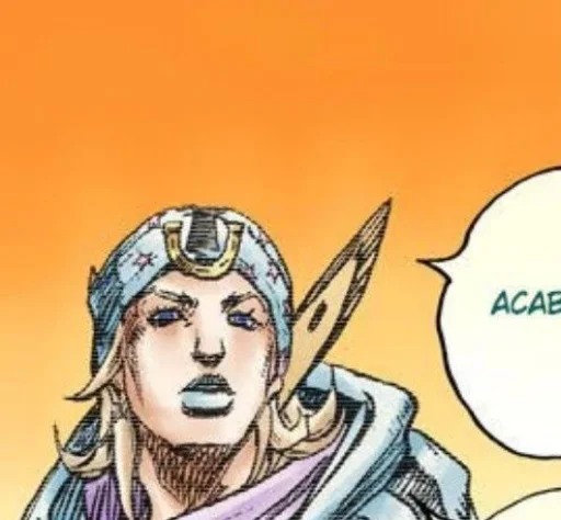 🟦 Стикер «Johnny Joestar Джонни Джостар» для Telegram