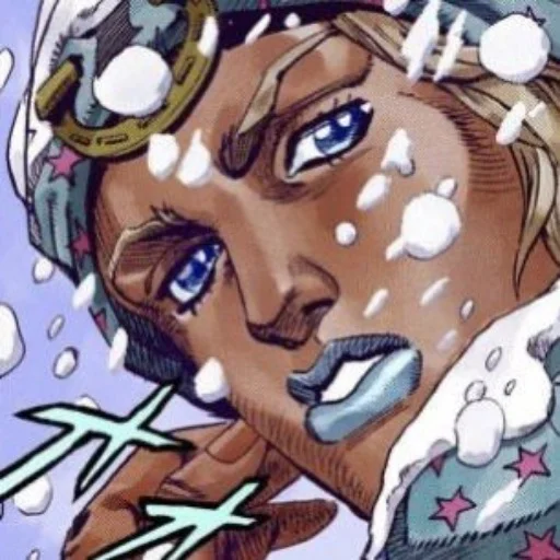 🟦 Стикер «Johnny Joestar Джонни Джостар» для Telegram