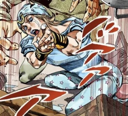 🟦 Стикер «Johnny Joestar Джонни Джостар» для Telegram