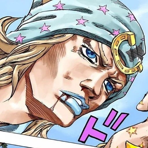 🟦 Стикер «Johnny Joestar Джонни Джостар» для Telegram