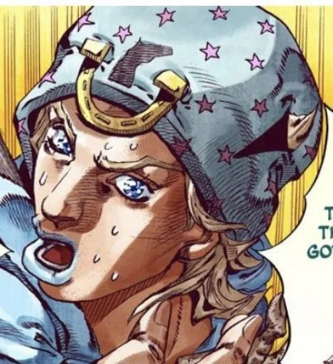 🟦 Стикер «Johnny Joestar Джонни Джостар» для Telegram