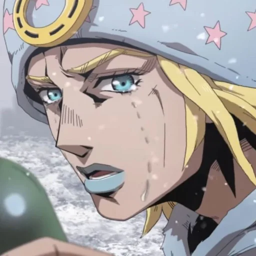 🟦 Стикер «Johnny Joestar Джонни Джостар» для Telegram